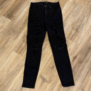 Skinny Fries Distressed High Waisted Skinny Jeans